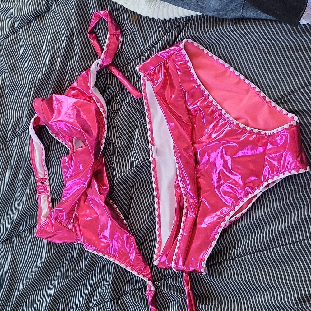 Source Unknown Pink Bikini Set